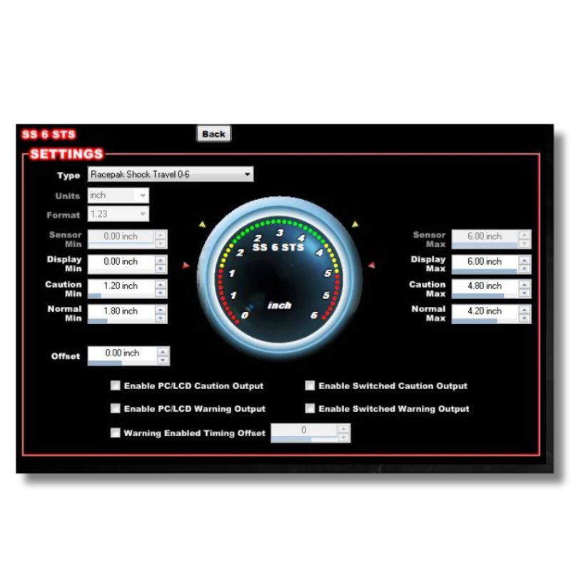 6 Inch Shock Travel Sensor